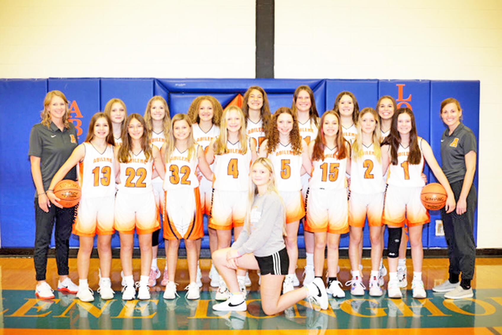 Abilene 8th Grade Girls Basketball Team